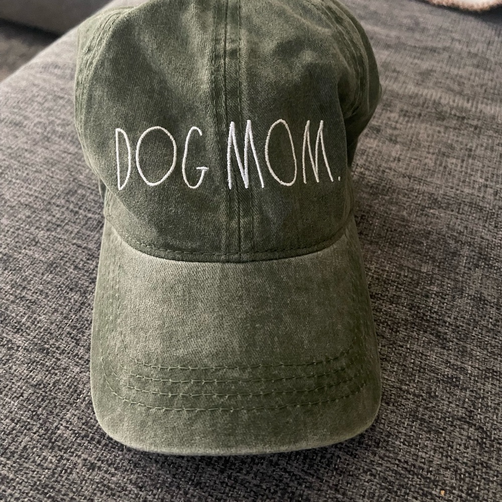 Rae Dunn Olive Dog Mom Hat